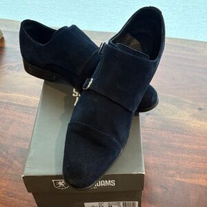 Stacy Adams Men's Navy Suede Oxfords